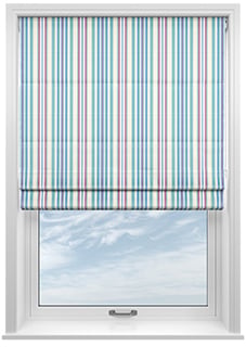 The British Stripe Co. Elizabeth, Brighton No.2 - Twist&Fit Roman Blind